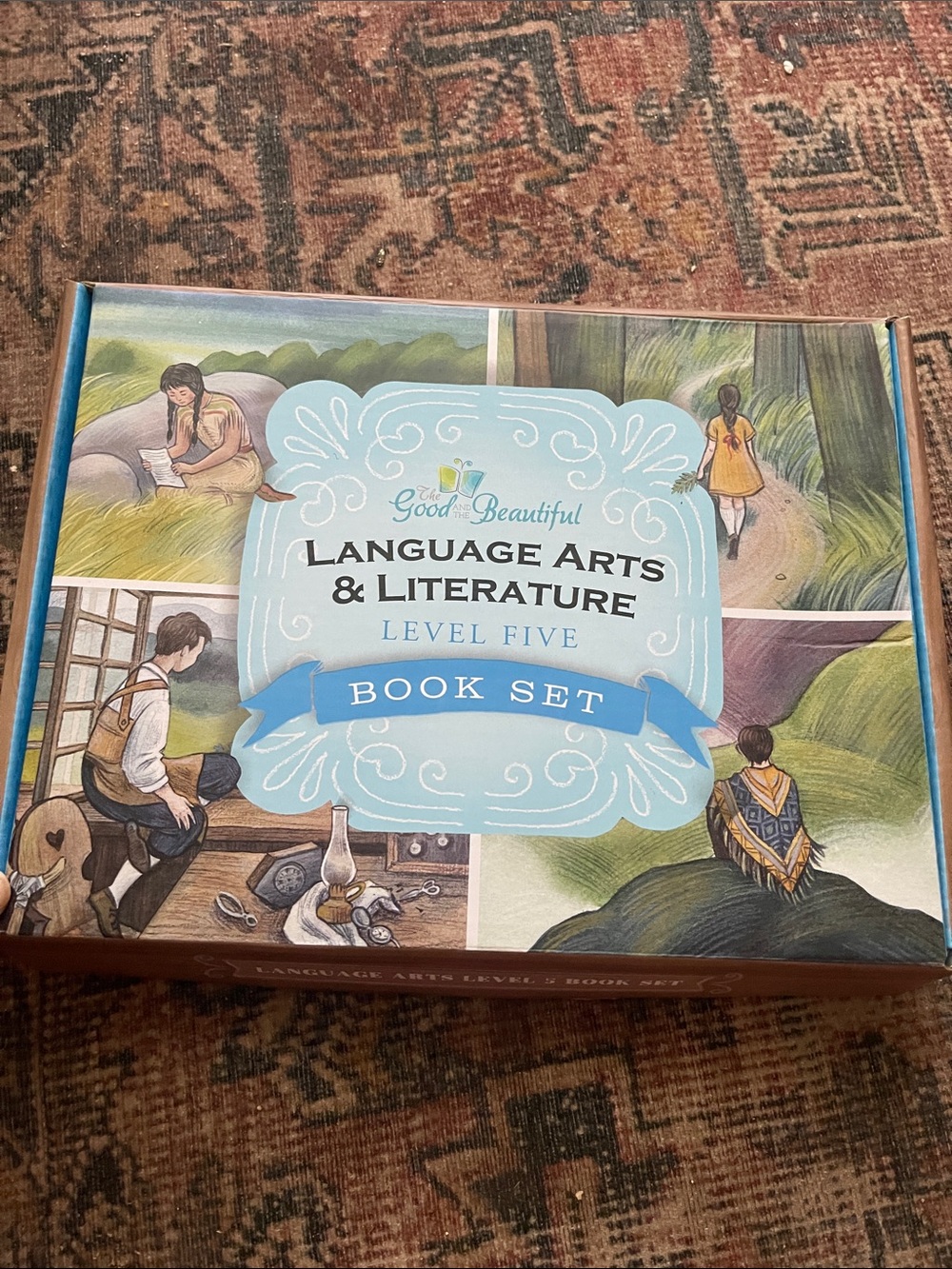 The Good and the Beautiful Language Arts & Literature Level Five Book Set - Blue